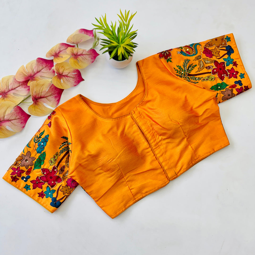 Aayushi Pure Silk Stitched Blouse | Shoppers Trend