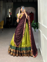 Load image into Gallery viewer, Manisha Poly Cotton Half-Saree / Dhavani Set / Langa Voni | Shoppers Trend
