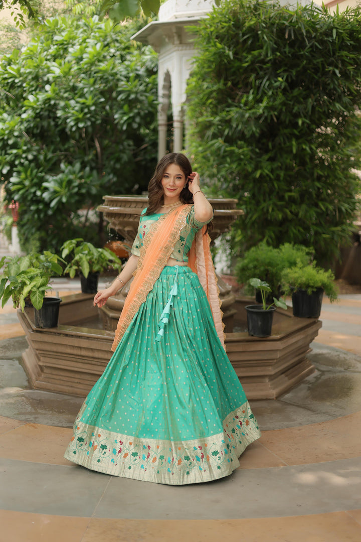 Kiya Cosmos Jequard Dhavani  / Langa Davani | Shoppers Trend