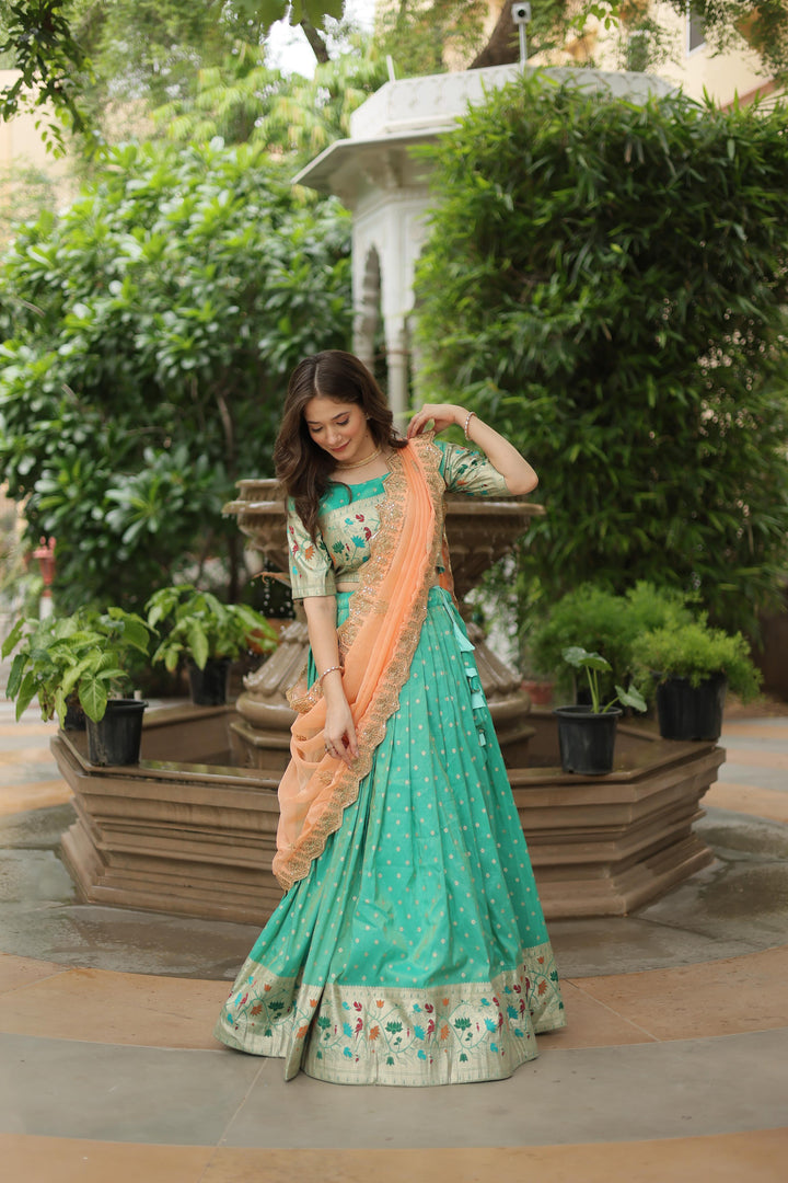 Kiya Cosmos Jequard Dhavani  / Langa Davani | Shoppers Trend