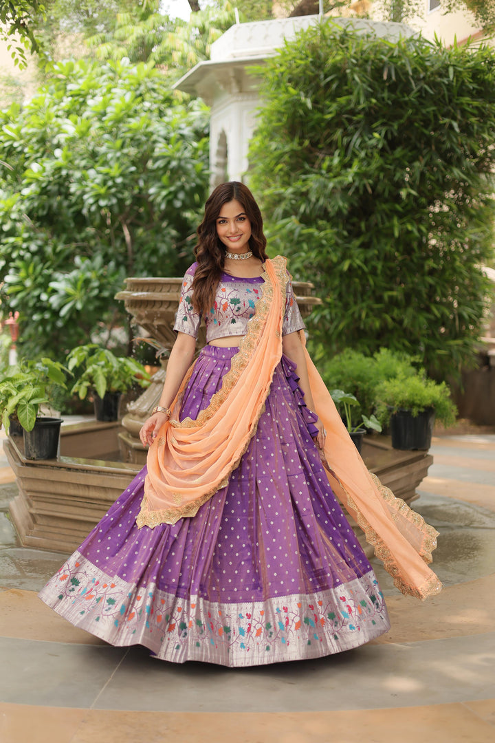 Kiya Cosmos Jequard Dhavani  / Langa Davani | Shoppers Trend