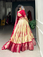 Load image into Gallery viewer, Dityaa Dola Silk Dhavani / Half Saree / Langa voni Set  | Shoppers Trend

