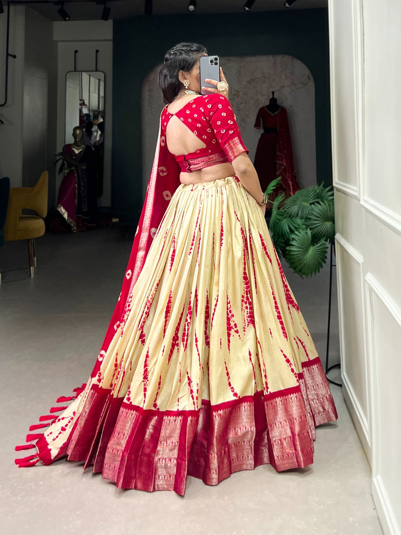 Dityaa Dola Silk Dhavani / Half Saree / Langa voni Set  | Shoppers Trend