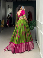 Load image into Gallery viewer, Dityaa Dola Silk Dhavani / Half Saree / Langa voni Set  | Shoppers Trend

