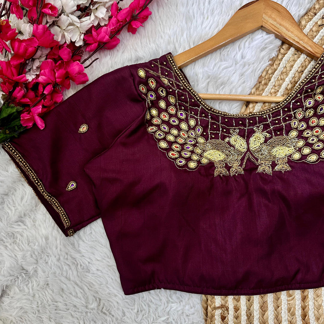 Divisha Kimora Silk Stitched Blouse | Shoppers Trend