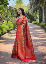 Load image into Gallery viewer, Krishika Softy Silk Saree | Shoppers Trend
