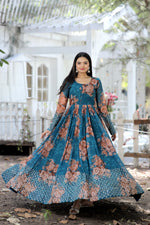 Load image into Gallery viewer, Kriva Faux Georgette Anarkali | Shoppers Trend
