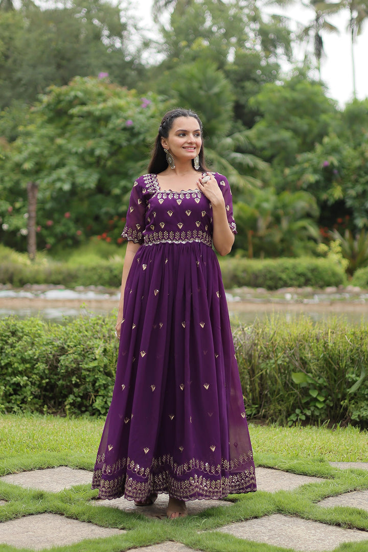 Falguni Faux Blooming Gown | Shoppers Trend