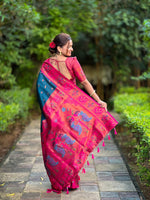 Load image into Gallery viewer, Minaxi Soft Paithani Silk Saree | Shoppers Trend

