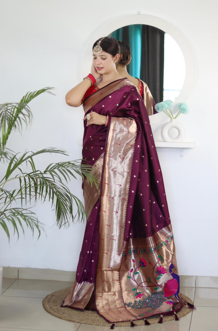 Radhi Soft Pethani Silk Saree | Shoppers Trend