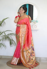 Load image into Gallery viewer, Radhi Soft Pethani Silk Saree | Shoppers Trend
