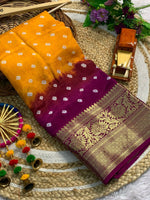 Load image into Gallery viewer, Bhumi Cotton Silk Saree | Shoppers Trend
