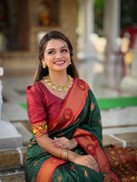 Load image into Gallery viewer, Paarvati Soft Paithani Silk Saree | Shoppers Trend
