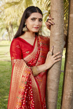 Load image into Gallery viewer, Yashoda Pure Gharchola Bandhej Silk Saree | Shoppers Trend
