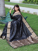 Load image into Gallery viewer, Hitanshi Pure Soft Silk Saree | Shoppers Trend
