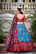 Load image into Gallery viewer, Shreya Tussar Silk Dhavani / Langa Davani / Half Sarees | Shoppers Trend
