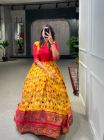 Load image into Gallery viewer, Pinal Dola Silk Yellow Gown | Shoppers Trend
