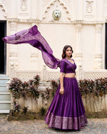 Load image into Gallery viewer, Maya Pure Chanderi Dhavani / Langa Davani / Half Sarees | Shoppers Trend
