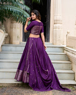 Load image into Gallery viewer, Maya Pure Chanderi Dhavani / Langa Davani / Half Sarees | Shoppers Trend
