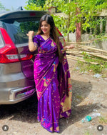 Load image into Gallery viewer, Marina Soft Paithani Silk Saree | Shoppers Trend
