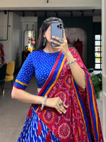 Load image into Gallery viewer, Kavya Tussar Silk Dhavani / Half Saree Set | Shoppers Trend
