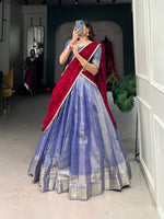 Load image into Gallery viewer, Reena Kanchipuram Davani Set / Langa Davani / Half Sarees | Shoppers Trend
