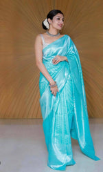 Load image into Gallery viewer, Reshma Lichi Silk Saree | Shoppers Trend
