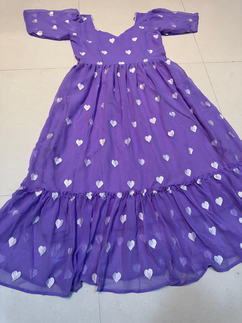 Nivya Maska Cotton Purple Dress | Shoppers Trend