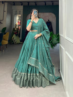 Load image into Gallery viewer, Minaxi Pure Chanderi Dhavani Set / Half Saree | Shoppers Trend
