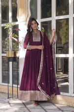 Load image into Gallery viewer, Maya Faux Blooming Georgette Anarkali | Shoppers Trend
