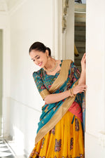 Load image into Gallery viewer, Nirma Dola Silk Dhavani Set / Half Saree / Langa voni | Shoppers Trend

