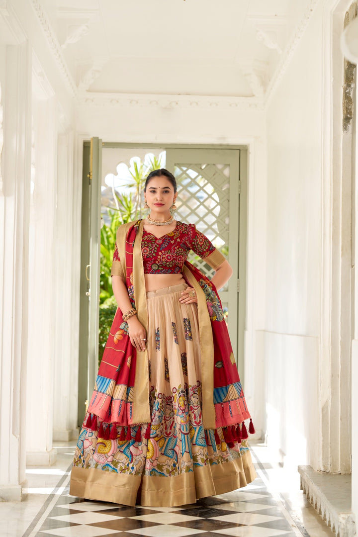 Nirma Dola Silk Dhavani Set / Half Saree / Langa voni | Shoppers Trend