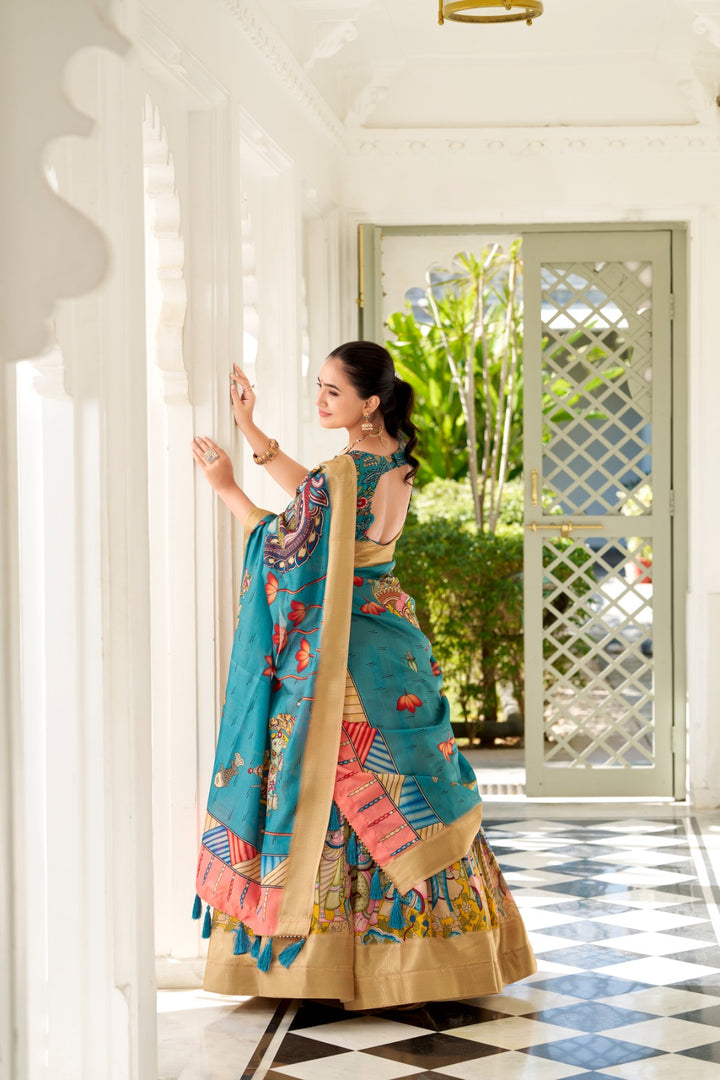 Nirma Dola Silk Dhavani Set / Half Saree / Langa voni | Shoppers Trend