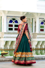 Load image into Gallery viewer, Yashoda Tussar Silk Dhavani Set | Half-Saree | Shoppers Trend
