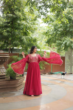 Load image into Gallery viewer, Kavya Faux Blooming Anarkali | Shoppers Trend
