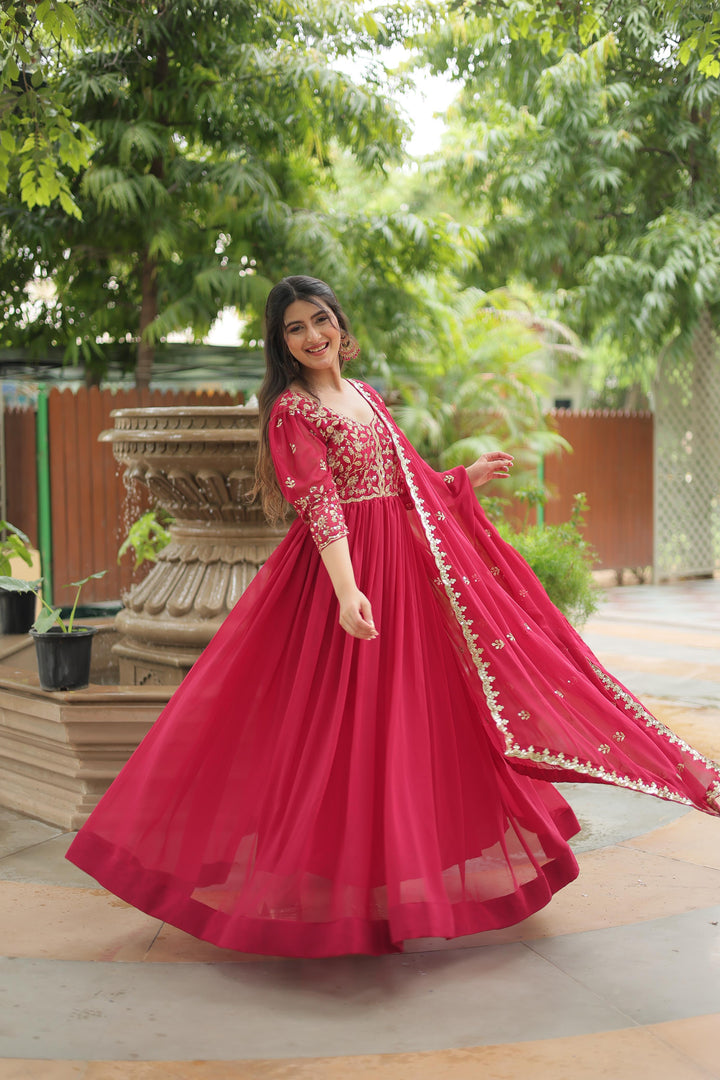 Kavya Faux Blooming Anarkali | Shoppers Trend