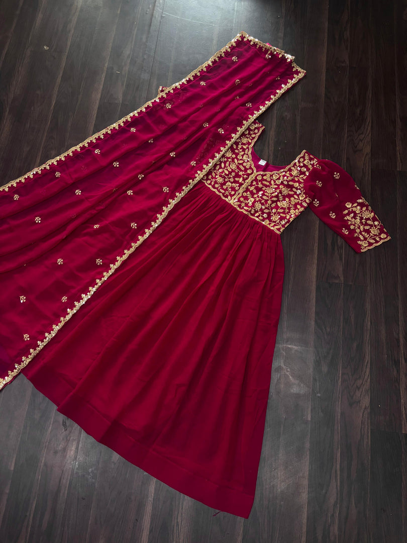 Kavya Faux Blooming Anarkali | Shoppers Trend