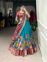 Load image into Gallery viewer, Nishali Dola Silk Dhavani Set | Langa Voni | Shoppers Trend
