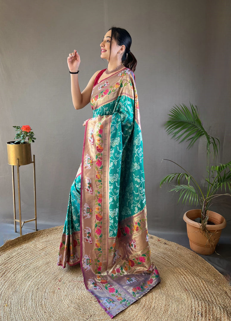 Gomati Paithani Saree | Shoppers Trend