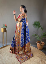 Load image into Gallery viewer, Gomati Paithani Saree | Shoppers Trend
