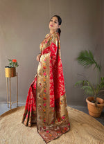 Load image into Gallery viewer, Maitri Paithani Saree | Shoppers Trend
