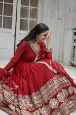 Load image into Gallery viewer, Reshma Faux Blooming Anarkali | Shoppers Trend
