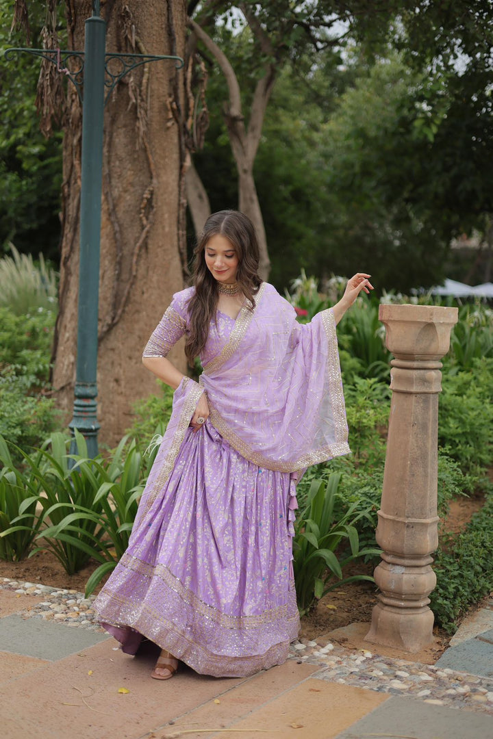Dhevani  Pure Dyable Viscose Jacquard Dhavani Set / Half Saree / Langa voni | Shoppers Trend