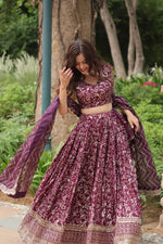 Load image into Gallery viewer, Dhevani  Pure Dyable Viscose Jacquard Dhavani Set / Half Saree / Langa voni | Shoppers Trend
