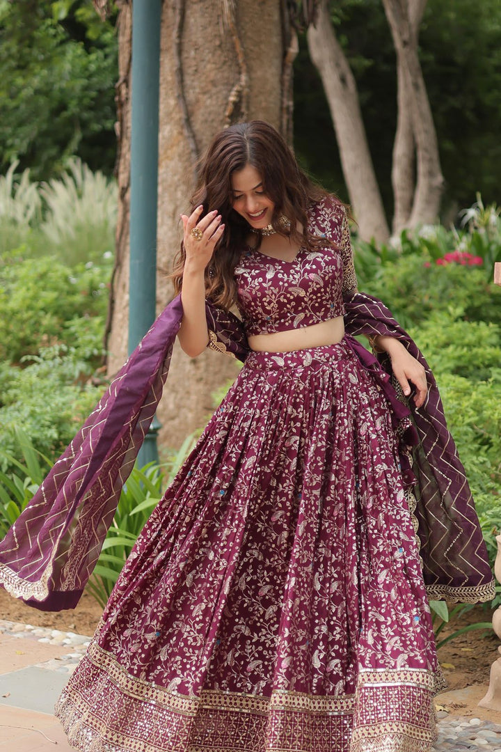 Dhevani  Pure Dyable Viscose Jacquard Dhavani Set / Half Saree / Langa voni | Shoppers Trend