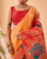 Load image into Gallery viewer, Ranjan Pure Paithani Silk Saree | Shoppers Trend
