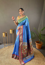 Load image into Gallery viewer, Laxmi Paithani Saree | Shoppers Trend
