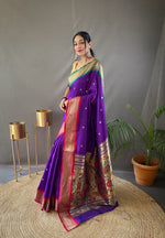 Load image into Gallery viewer, Laxmi Paithani Saree | Shoppers Trend
