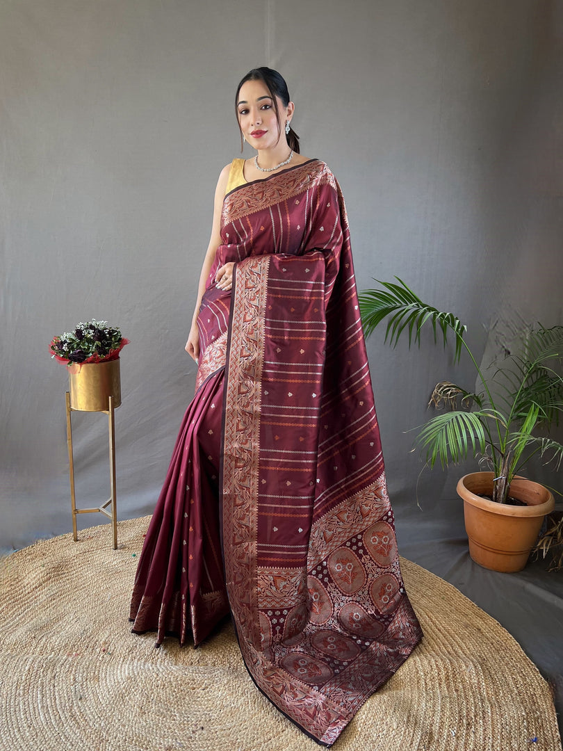 Goral Silk Saree | Shoppers Trend
