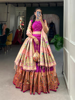 Load image into Gallery viewer, Kavita Jacquard Silk ( Paithani ) Dhavani Set / Half-Saree | Shoppers Trend
